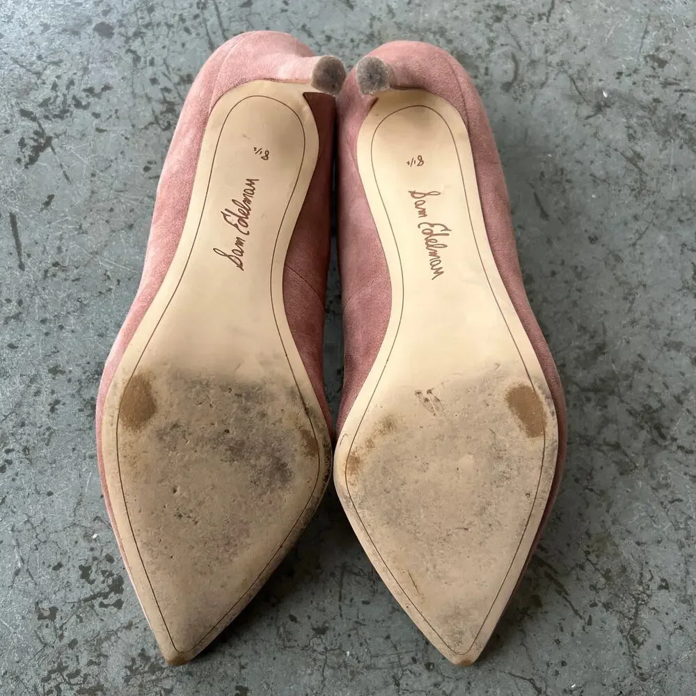 Sam Edelman Hazel Pointed Toe Pump in Mauve Suede - Size 8.5 - Picture 6 of 10